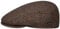 LIPODO Coppola Uomo con Motivo a Quadri - Made in Italy - con Lana Imbottita - Taglie 49-61 cm - Berretto con Visiera Autunno Beige 53 cm