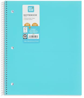 Pen+Gear Poly 1-Subject Notebook, College Ruled, 100 Heavyweight Sheets