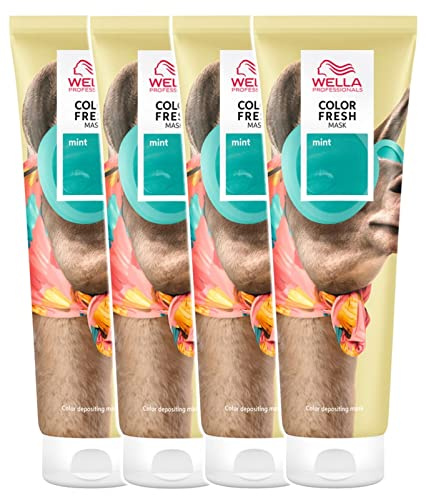 4er Wella Professionals Color Fresh Mask Mint 150 ml