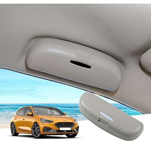 GAFAT Fo-rd Focus MK4 ST Line 2018-2024 2025 Soporte para Gafas de Sol para Coche, Focus 2023 Organizador de Almacenamiento, Compatible con Ford Focus MK4 Accesorios (Gris)