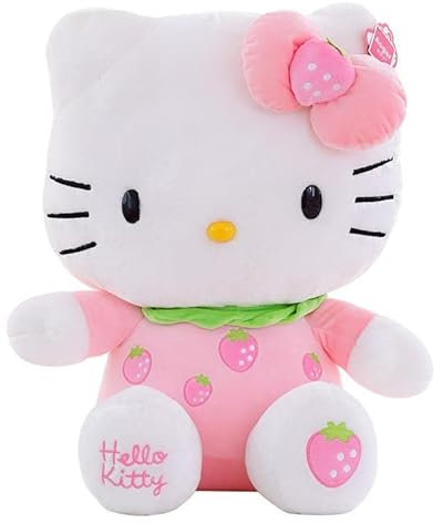 Hello Kitty Plüschtier, Hello Kitty Plüsch Spielzeug, Kinderpuppe Kuscheltier Puppe Spielzeug Plüschpuppe für Kinder Geburtstage Geschenk, Rollenspiele, Abschlussfeie, Party Supplies