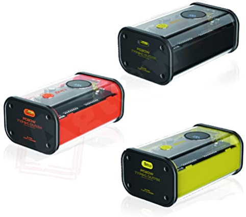 Aglow.it Power Bank 16000 mAh Fast TM16000 trasparente in stile mecha raffinato e compatto, Power Bank Ingresso USB C e Porte di Uscita USB (TM16000)