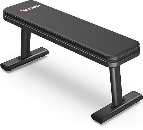PASYOU PW100 Panca Palestra, Panca Piana Palestra Fitness Capacità di Carico Estrema 660 KG, Panca Pesi per Allenamento Completo del Corpo