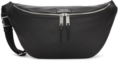 Calvin Klein Damen Moss Organizational Große Gürteltasche, Schwarz/Silber