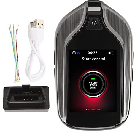 Smart-Remote-Autoschlüssel, LCD-Smart-Key, Universal MA-100 LCD-Touchscreen-Smart-Key-Fernbedienung, Schlüsselloser Zugang für Alle Start-Stopp-Motortasten-Modelle, Auto-Schlüsselanhänger, Schlüssello