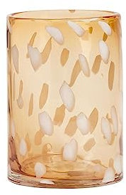 Jali-Hurricane Orange aus Glas Ø13xH19cm