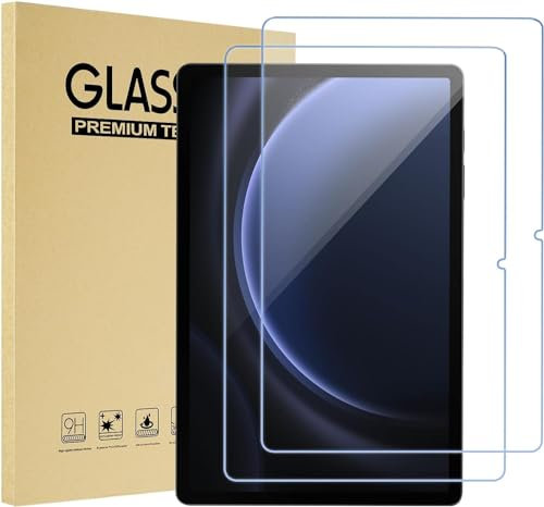 MOBISTAR 2-Pack Screen Protector for Samsung Galaxy Tab S9 FE 10.9-Inch and Galaxy Tab S9 11-Inch, 9H Hardness Tempered Glass Screen Film Guard for Galaxy Tablet SM-X510/X710