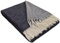 STTS International Wolldecke 100% Schurwolle Wohndecke in versch. Farben 140 x 200 cm Tagesdecke Schurwolldecke Woll-Plaid Tirol (Anthrazit-K (K), 140 x 200 cm)