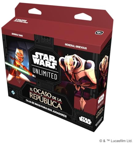 Fantasy Flight Games Star Wars Unlimited: El Ocaso de la República Caja de Inicio | Juego de Cartas Coleccionables | A Partir de 12 Años | para 2 Jugadores | 30 Min por Partida | Español (SWH0303ES)
