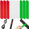 Geschenkpapier Aufbewahrung, Weiß Rot und GrüN Silikon Flip Wraps, Geschenkpapier Organizer Klammern Geschenk Wrap Roll Halter Stabilizer Slap Bands füR Home Storage Organizer (18)