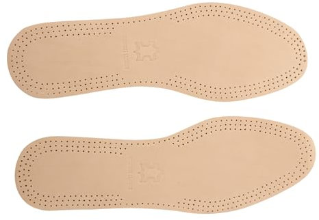 IWOWHERO Atmungsaktive Leder-einlegesohlen Schweißabsorbierende Innensohlen Für Schuhe Braun Komfortabel Und Leicht Für Aktive Menschen Mit Schwitzenden Füßen