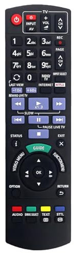 N2QAYB001113 Ersatz-Fernbedienung für Panasonic Blu-ray Recorder DMR-BCT765 DMR-BST760 DMR-BST765 DMR-BCT760EG DMR BCT765 DMR BCT760 DMR-BCT76 DMR-BCT760