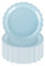 PHUNAT Lot de 50 assiettes en carton bleu layette de 18 cm - Vaisselle de fête très résistante pour anniversaire, fête prénatale, décorations de fête à thème bleu clair