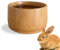 Gamelle en bambou pour lapin, matériau naturel pour petits animaux