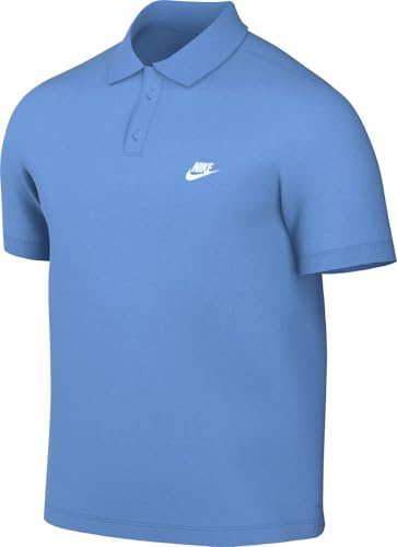 Nike Club FN3894-412 Polo à Manches Courtes pour Homme, Bleu université/Blanc, Taille XL