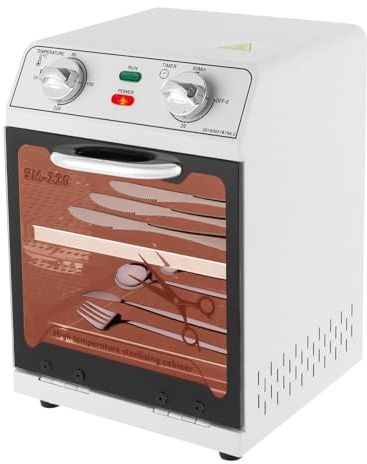 Hochtemperatur-Werkzeug-Desinfektionskabinett,Werkzeug Sterilisatoren Heißluftsterilisator Desinfektion,Hochtemperatur-Sterilisator,für Restaurants,Wohnräume,Friseure,Werkstätten（Weiß）
