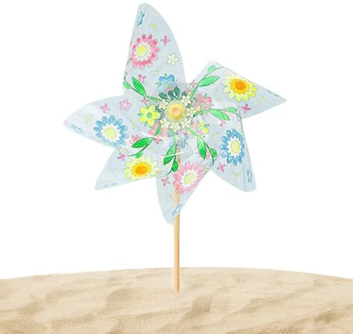 Uhngw Windmühlen Spielzeug Für Kinder | Handgefertigte Outdoor Windräder | Bastelaktivität Zum Zusammenbauen Und Bemalen Für Garten Hof Park