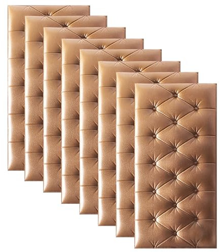 3D-wasserdichtes selbstklebendes Kopfteil, gepolsterte Wandpaneel für Zuhause, Schlafzimmer und Spielzimmer, Dekoration, abziehen und aufkleben, einfache Installation, stilvolle Wanddekoration