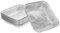 VICASKY 30 pezzi Teglie Alluminio Usa e Getta da Pans per Torte Quadrate per Muffin Torte e Quiches per Friggitrice Ad Aria e