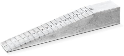 blizz-z Estrich-Messkeil - Messbereich: 1-20 mm, Ablesung 1 mm - 1 Stück | zum schnellen und präzisen Messen von Neigungen und Unebenheiten - aus Vollaluminium - Made in Germany