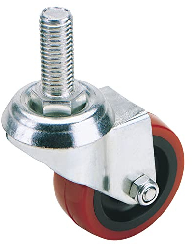 Draper 65510 60550B 50mm Dia. Swivel Bolt Fixing Polyurethane Wheel - S.W.L. 50Kg