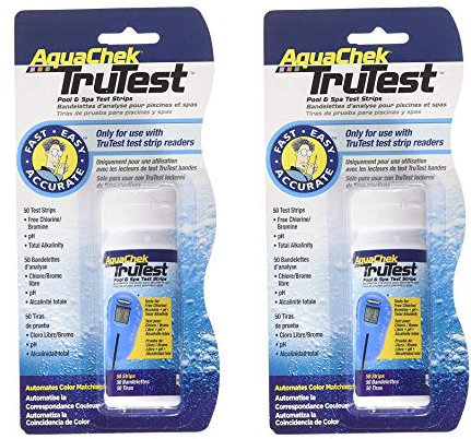 2 x Aquachek TruTest 100 Streifen Flaschen