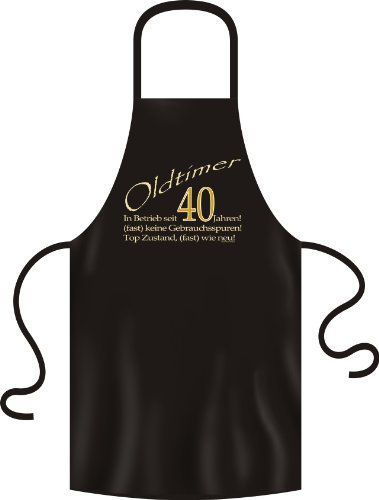 trag-das Bedruckte Geburtstag Grillschürze Oldtimer 40 Jahre Geschenk Grill Schürze Kochschürze Latzschürze Partyschürze Küche