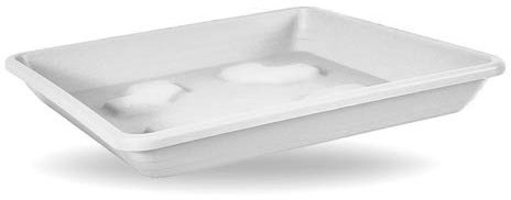 Blim Soucoupe carrée pour pot de fleurs Blanc 42 x 42 cm
