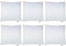 Merino® Sofakissen 50x50cm - 4er Set - Hypoallergenes, Flauschiges Kopfkissen - Kissenfüllung für Bett und Sofa, mit praktischem Reißverschluss - Weiche Innenkissen perfekt als Kissen und Dekokissen