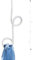 Peppermint Products Loop Rope | Hängende, höhenverstellbare Garderobe aus Seil | Weiss