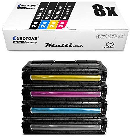 Eurotone 8X Müller Printware Toner für Ricoh Aficio SP C 220 221 222 240 A sf s DN n ersetzt TYPESPC220E CT220