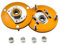 maXpeedingrods Coupelles d'amortisseurs Coupelle de carrossage Camber Caster Plate Coilover pour BMW Série 3 E46 1998-2005 - Or