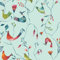 ecosoul Wachstuchtischdecke Birds (8,50€/Meter) Schutzdecke Wachstischdecke PVC Leinen Prägung Breite:140cm Länge:200cm