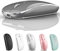 Mouse wireless Bluetooth ricaricabile per iPad Pro, iPad Air, Mac, MacBook Pro, MacBook Air, laptop, Chromebook, Windows, HP, DELL (grigio)