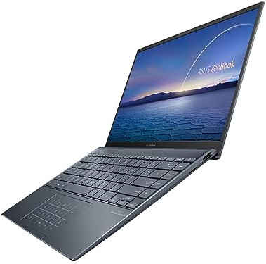 ASUS ZenBook 14 Ultra Slim Laptop 14 pollici Full HD NanoEdge Bezel Display, Intel Core i7-1165G7, 8 GB RAM, 512 GB PCIe SSD, NumberPad, Thunderbolt 4, Windows 10 Home, grigio Pine Grey, UX425EA-EH71