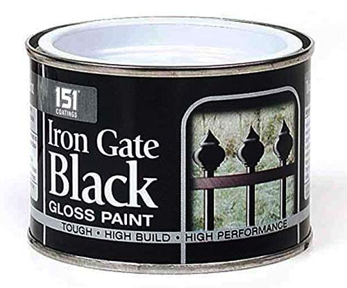 SDMAX 151 Coatings Paint Primer Metallic Gloss Matt 180ml, Non-drip Gloss Paints, Hard Drying, Hard Built, And High Performance (Iron Gate Black Gloss)
