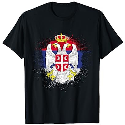 Serbien T-Shirt Balkan Jugo Herren Serbien Srbija Serbe T-Shirt