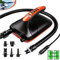 Elektrische SUP-Pumpe mit 6000 mAh wiederaufladbarem Akku für aufblasbare Paddelboards, doppeltes Aufblasen und Ablassen, automatische Abschaltung, AC-Adapter und 12 V Gleichstrom,