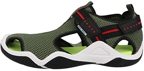 Geox Garçon Jr Wader Sandal, Military, 32 EU