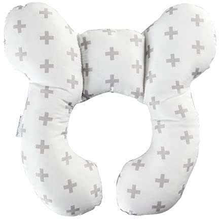 YLYDMY Baby Reisekissen,Kinderwagen Autositz Weiches,Baby Reise Nackenkissen,für 0-1 Jahre altes Baby,Verhindert das Abkippen des Kopfes im Schlaf (Pluszeichen)