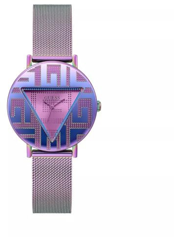 GUESS Femmes Analogique-Numérique Quartz Montre avec Bracelet en Acier Inoxydable