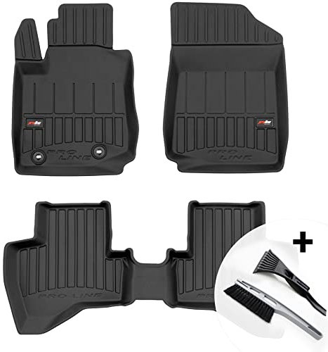 moto-MOLTICO 3D Gummimatten Auto, 4-teiliges Set, Allwetter Gummi Fußmatten, Antirutsch & Wasserfest Autoteppiche - passend für Toyota Aygo II 2014-2021