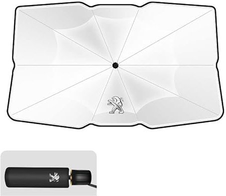 Parasol de Parabrisas Delantero, para Peugeot 307 206 207 301, Sombra de la Ventana Bloques Plegables Los Rayos UV Mantienen su refrigerador del Coche,207