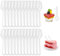 Lot de 500 cuillères à gâteau glacé transparentes - Cuillères à dessert - Cuillères à café - Vaisselle de fête - Réutilisables - Pour mariage, festival, fête, gâteau, dessert, café, salade de fruits