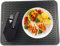 YQBFTC Tappetino Scolapiatti in Silicone,Scolapiatti da appoggio Lavello,Tappetino Antiscivolo scolapiatti silicone,Tappetino per Asciugatura Piatti Resistente Al Calore 40×30 cm(Nero)