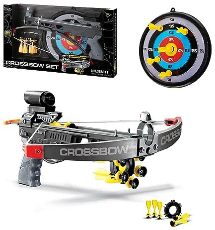 xwin Toy for Kids Bow & Arrows Archery Set, Target Board, Suction Darts Indoor Outdoor Sports Game Shooting Game for Children 3+ Age