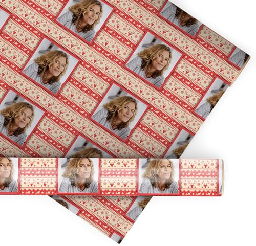 wandmotiv24 Geschenkpapier personalisiert, 100 x 70cm, 0.7 qm, Foto anpassen, Fotogeschenk, Geschenk für Freunde und Familie M0037
