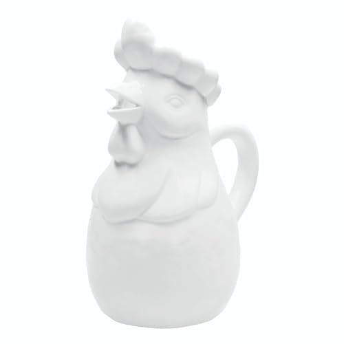 LA PORCELLANA BIANCA Fattoria Caraffa Brocca Gallo 1,3L Bianco Porcellana