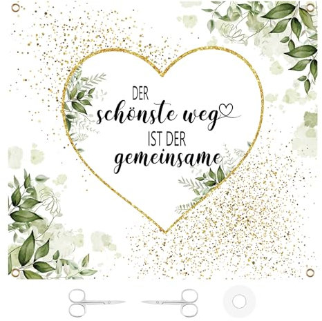 Hochzeitsherz zum Ausschneiden, 200x180cm Hochzeits Laken mit 2 Scheren 1 Seil, Bettlaken mit Herz Hochzeit,Hochzeits Deko Bettlaken Hochzeitsspiele für Das Brautpaar Hochzeit Standesamt Überraschung