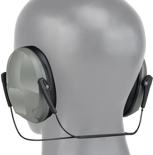 Noise Cancelling Kopfhörer for Schießen Airsoft Jagd Paintball Zurück Arbeit Taktische Headset Gehörschutz Lärm Reduzierung(B-grau)